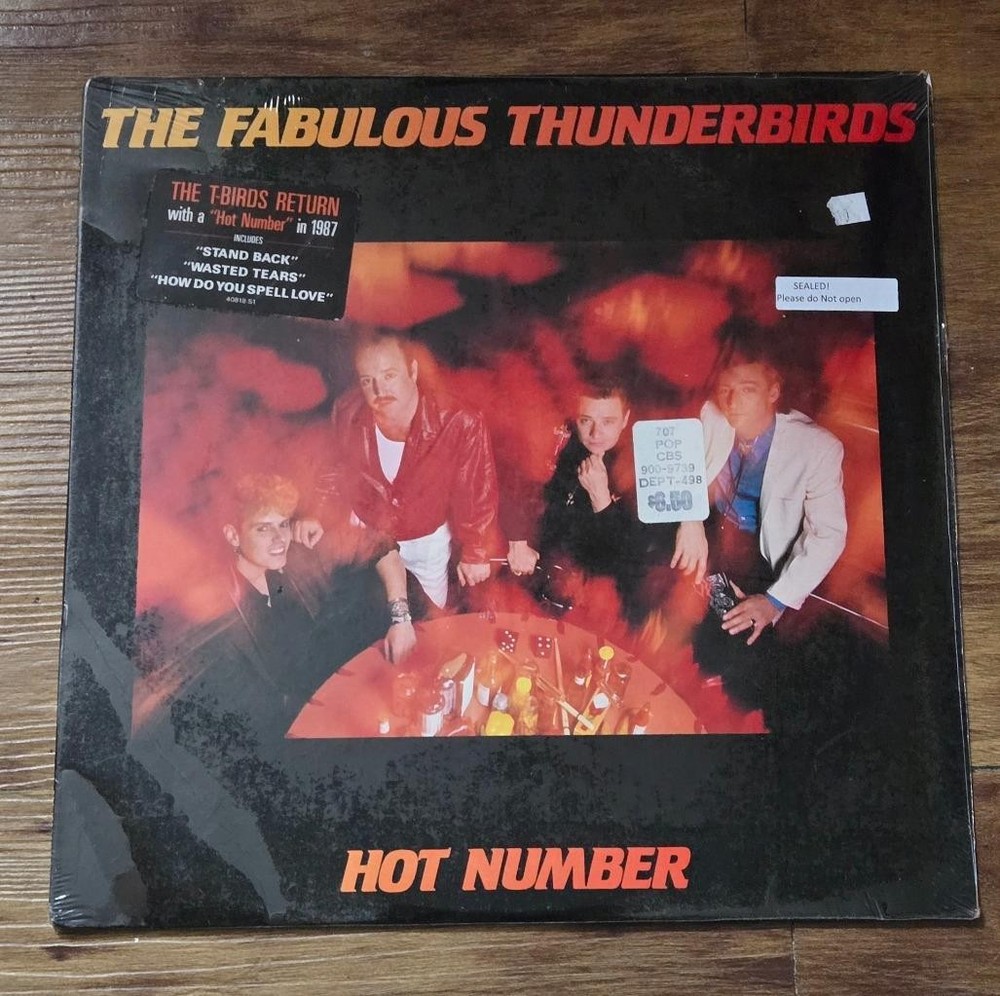 The Fabulous Thunderbirds – HOT NUMBER – 1987 SEALED Jimmie Vaughn Texas Blues