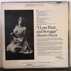 SKEETER DAVIS – I Love Flatt & Scruggs (1968) – 12″ Vinyl Record LP – VG+