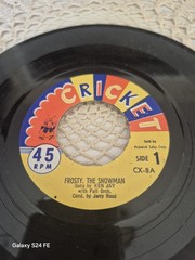 Cricket Records FROSTY THE SNOW MAN 45 RPM Vintage 1950’s orig. sleve