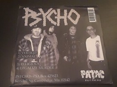 Psycho: S/T 2010 Patac Records 7″ Vinyl Sawblade Shaped Record Punk/ThrashVG+/EX