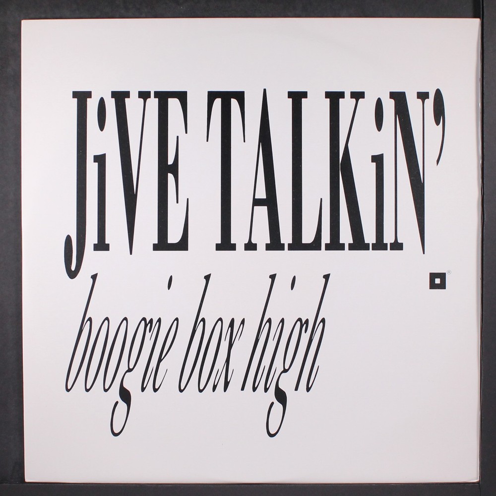 BOOGIE BOX HIGH: jive talkin’ HARDBACK 12″ Single 33 RPM United Kingdom
