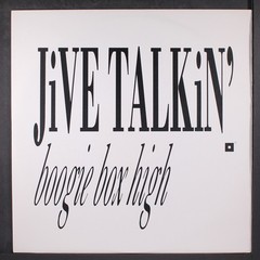 BOOGIE BOX HIGH: jive talkin’ HARDBACK 12″ Single 33 RPM United Kingdom