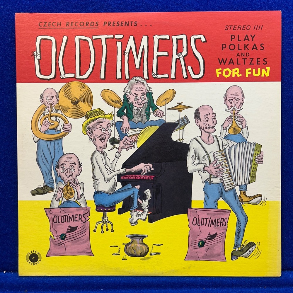 Polka Music Czech Oldtimers LP Vinyl Records Album S 1111 VG+/VG+