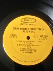 EDGAR WINTER’S WHITE TRASH – ROADWORK – 1972 EPIC RECORDS 2XLP – (G/G)