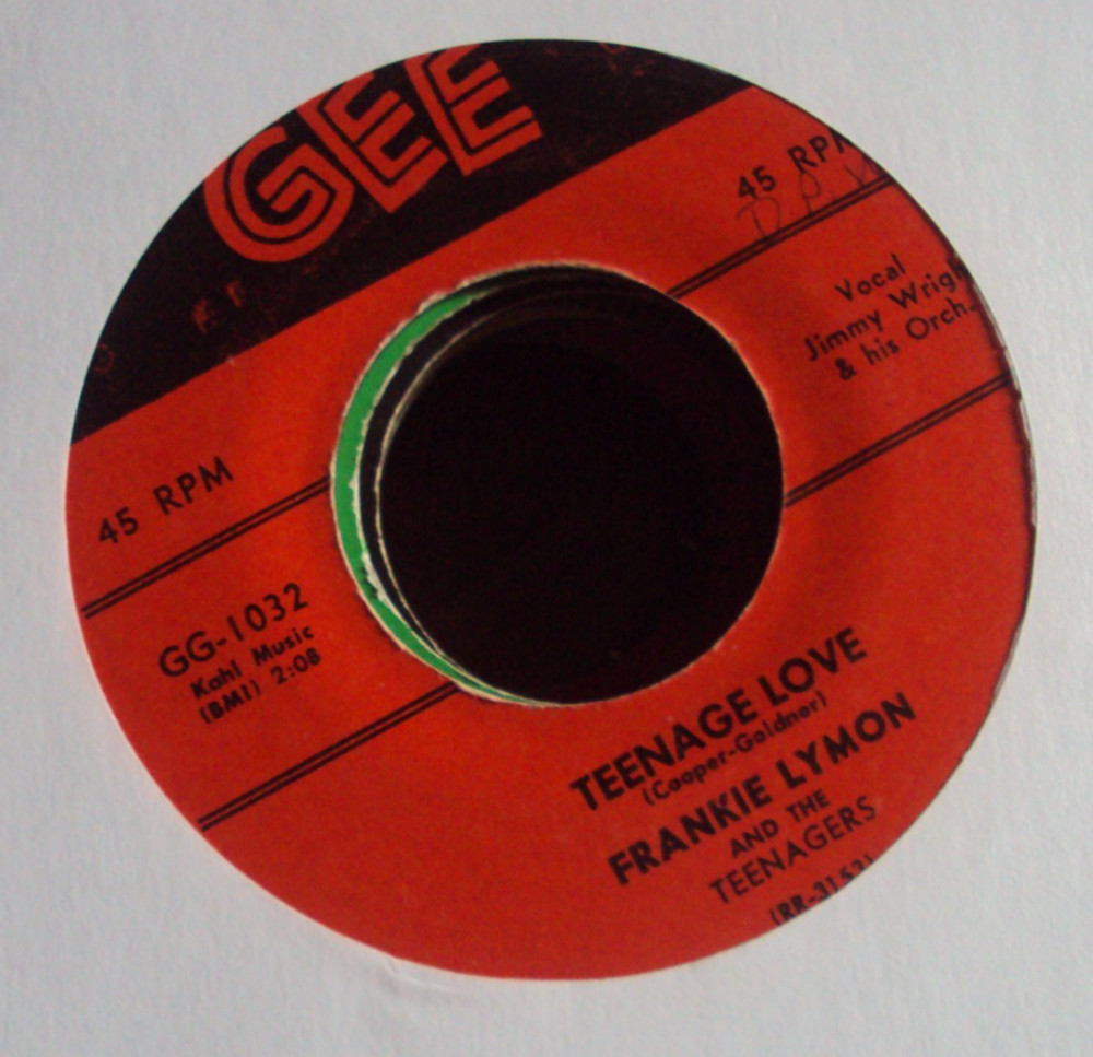 FRANKIE LYMON & THE TEENAGERS Paper Castles/Teenage Love 7″ 45 oldies Gee