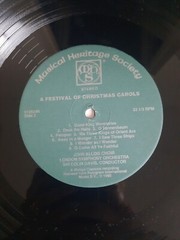 1991 Festival of Christmas Carols Record 12″ Vinyl LP MHS 912924K Holiday Music