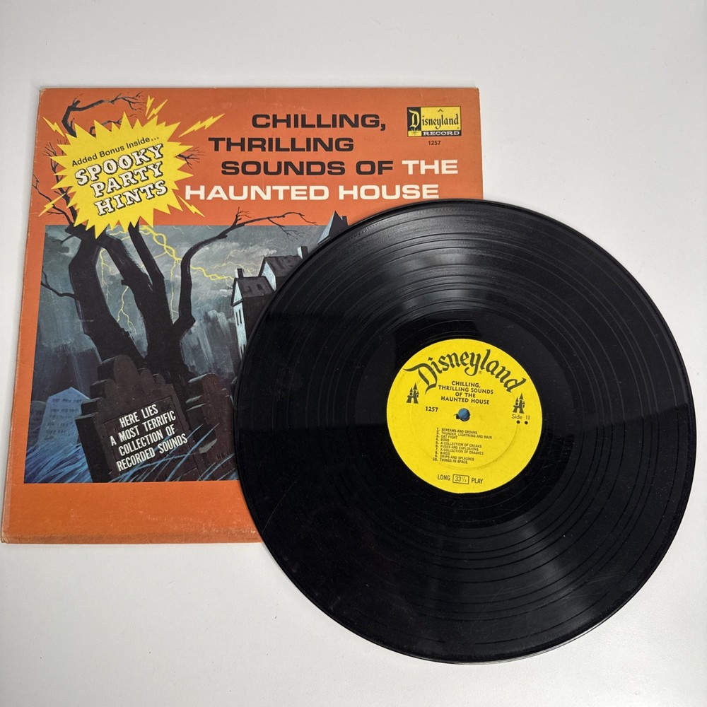 Chilling Thrilling Sounds Of The Haunted House LP Vinyl Disneyland 1257 Record