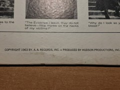 1963 Sounds of Famous Monsters Speak LP A.A. Records AR-3 VG