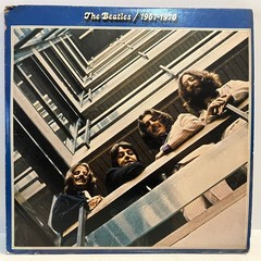 THE BEATLES – 1967-1970 Blue Greatest Hits (1973) – 12″ Vinyl Record 2xLP – VG