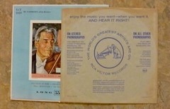 Fritz Kreisler violin LP vinyl My Favorites RCA Victor red label