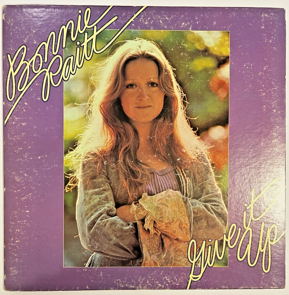Vtg-BONNIE RAITT Give It Up-LP-Gatefold Cover-Warner Bros BS 2643-Cleaned-G+/G+