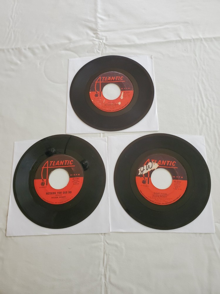 Wilson Pickett “Sugar, Sugar” Good Tested Atlantic Bundle Of 3 45rpm See Notes