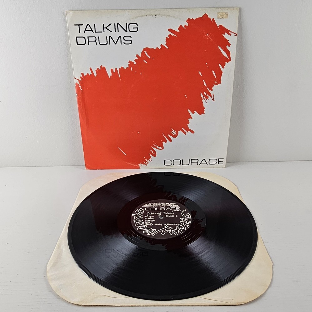 VINYL – RARE 1ST Press – Talking Drums – Courage – Vintage 1982 Record Album