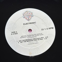 Electronic Get The Message 1991 US Warner 12″ Smiths New Order
