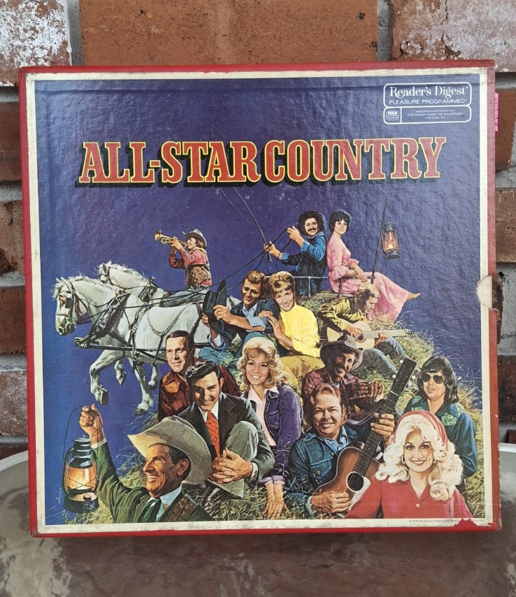 All-Star Country 8-LP vinyl box set by Reader’s Digest 1976 Very Good.