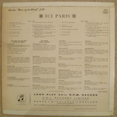 Ici Paris – Various Artists 1961 Mono LP Compilation 33SX 1357 Excellent Con