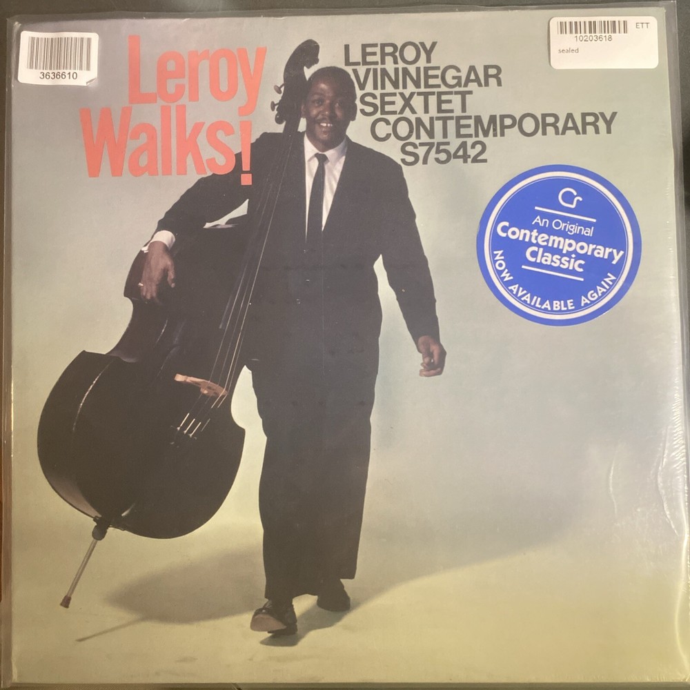 VINTAGE SEALED JAZZ – 12″ 33 rpm LEROY VINNEGAR Contemporary S7542 reissue 1958