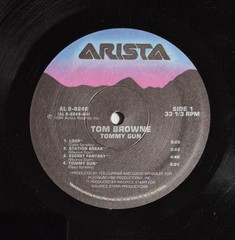 Tom Browne’s Tommy Gun LP Vinyl Record 1984 Arista AL8-8249, Clipped Corner