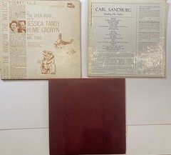 Lot 3 Spoken Word Gems: Barrymore Shakespeare Carl Sandburg, Wind In The Willows