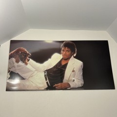 Michael Jackson Thriller (1982) Vinyl Record, Lyric Sleeve