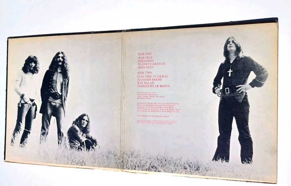Black Sabbath Ozzy Osbourne Paranoid 1970 Original Gatefold Album