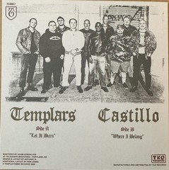 Templars / Castillo Split 7″ – 45 Vinyl Single – NEW Oi Punk Record