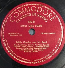 1939 JAZZ Edie Condon Band 78 rpm COMMODORE 530 IT’S RIGHT HERE FOR YOU E+