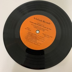Scholastic Records Selections From Faces And Places Poems For You 33 1/3 RPM….