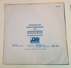 Bobby Darin DOCTOR DOLITTLE (POP 45/PS) #610 PLAYS VG++ NO NOISE!