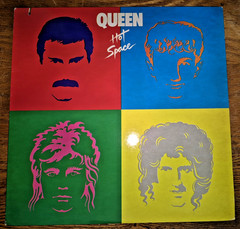 QUEEN – Hot Space – Vinyl LP Elektra E1-60128 1982 Rock VG Condition