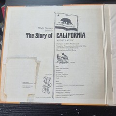 Disneyland The Story of California LP Vinyl w/ Illustrated Book ST-3941