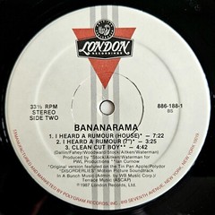 ROCK – BANANARAMA – I HEARD A RUMOUR – LONDON RECORDS ORIGINAL PRESSING