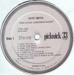 Kate Smith (2) – O Come All Ye Faithful – HOLIDAY / USED *NEAR MINT*