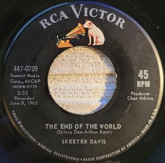 Skeeter Davis”The End Of The World / I Can’t Stay Mad At You” reissue VG