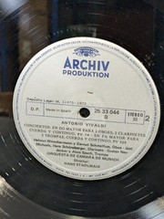 Antonio Vivaldi Concertos For Wind Instruments Archiv Produktion Vinyl Record
