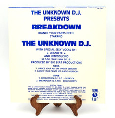 1988 Unknown D.J. Breakdown Dance Your Pants Off 12″ Single Vinyl Record Macola