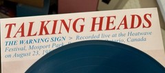 TALKING HEADS Warning Sign Live Ontario 1980 BLUE Colored Vinyl NEW SEALED