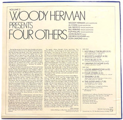 Woody Herman – Presents Four Others Volume 2 – Concord Jazz Records CJ-180 – 12″