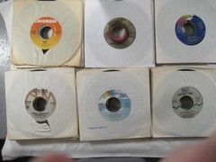 record lot 45 rpm VG+/NM- 100 vinyl w/ sleeves Pop hits 70s/80s FREE SHIP 5L