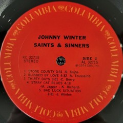 Johnny Winter – Saints And Sinners Vinyl LP – 1974 – Columbia KC 32715