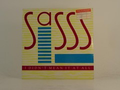 SASSS I DIDN’T MEAN IT AT ALL (78) 2 Track 7″ Single including Picture Sleeve 10