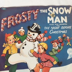 Vtg Tops for Tots Records Frosty the Snowman & The Night Before Christmas 78 RPM