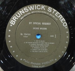 JACKIE WILSON BY SPECIAL REQUEST… LP 1961 ORIGINAL NICE CONDITION! VG/VG!!A