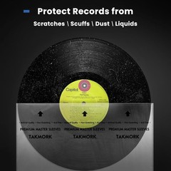 Vinyl Record Inner Sleeves: 12″ Anti-Static Rice Paper LP Sleeves Album Recor…