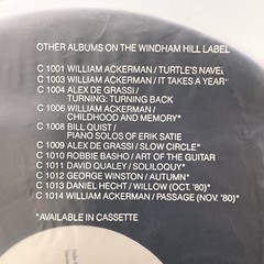 1980 David Qualey Soliloquy Contemporary Jazz Windham Hill Records Vinyl LP