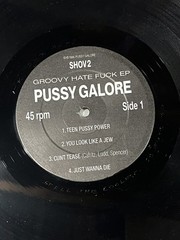 PUSSY GALORE “GROOVY HATE….” GARAGE/NOISE/PUNK 2013 RSD MINI LP – 45rpm