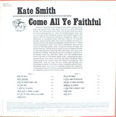 Kate Smith (2) – O Come All Ye Faithful – HOLIDAY / USED *NEAR MINT*