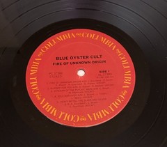 Blue Oyster Cult- Fire Of Unknown Origin- mid-1980s US Reissue Pressing PC 37389