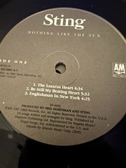 Sting Nothing Like The Sun 2LP 1987 A&M Vinyl Double Album LP