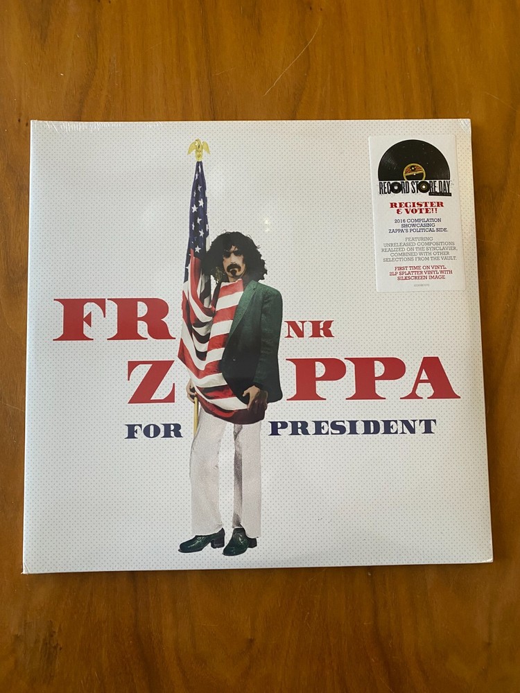 Frank Zappa For President Vinyl Record 2024 Made in Czech Republic 2 LP SEALED